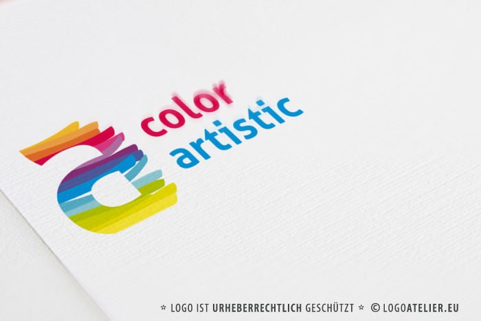 Buntes A Logo | Buchstabe A Logo | Farbenfroh | Kreatives Logo kaufen | LogoAtelier.eu