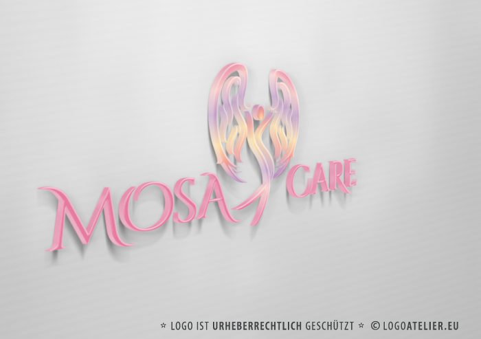 Engel Logo Schutz Esoterik Religion Fertiges Logo kaufen Logoshop LogoAtelier.eu