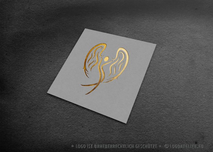 Engel Logo Schutz Esoterik Religion Fertiges Logo kaufen Logoshop LogoAtelier.eu