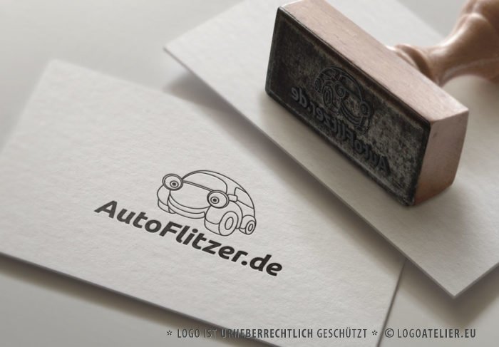 Logo Auto Vermietung Werkstatt | Comic Logo kaufen | LogoAtelier.eu