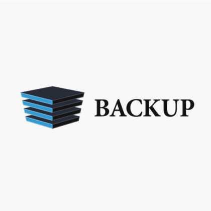 Logo Quadrat 3D Logo Staffel Datensicherung | Modernes Logo kaufen | LogoAtelier.eu