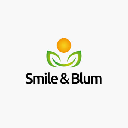 Logo Smile Blume Pflanzen Logo kaufen | Logoshop | LogoAtelier.eu