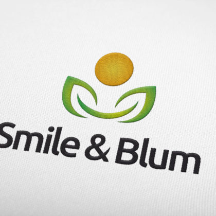 Logo Smile Blume Pflanzen Logo kaufen | Logoshop | LogoAtelier.eu