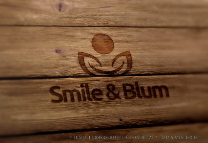 Logo Smile Blume Pflanzen Logo kaufen | Logoshop | LogoAtelier.eu