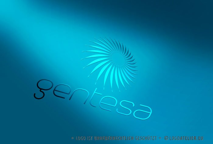 Logo Stern Kreis Blume Bewegung | Zartes Logo kaufen | LogoShop LogoAtelier