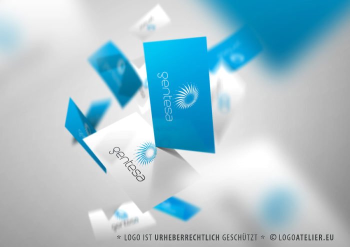 Logo Stern Kreis Blume Bewegung | Zartes Logo kaufen | LogoShop LogoAtelier