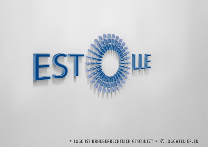 Logo Buchstabe O Sonne Zentriert Konzentrisch Fertiges Logo kaufen LogoAtelier.eu