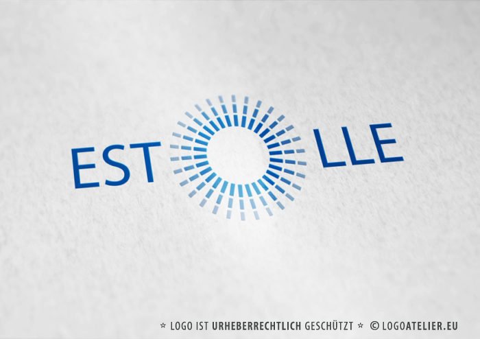 Logo Buchstabe O Sonne Zentriert Konzentrisch Fertiges Logo kaufen LogoAtelier.eu