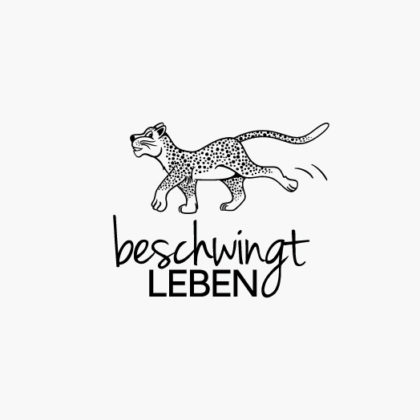 Logo Katze Gepard Leopard Tier Beschwingt Lustiges Logo kaufen LogoAtelier