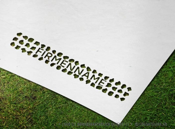 Logo Steine Zaun Mauer Natur Material Fertiges Logo kaufen LogoAtelier.eu