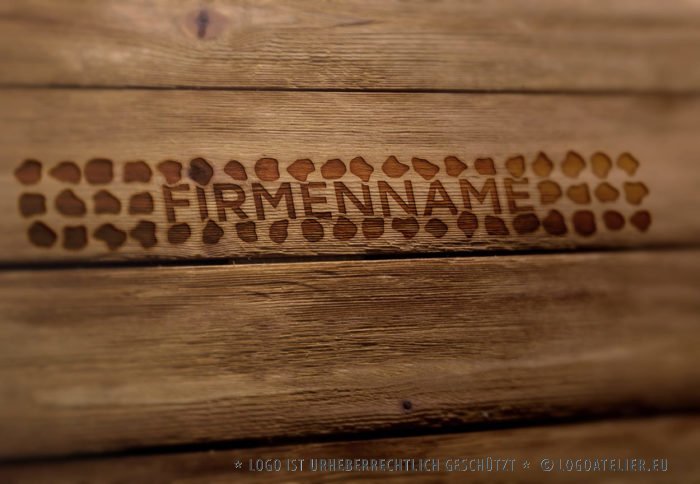 Logo Steine Zaun Mauer Natur Material Fertiges Logo kaufen LogoAtelier.eu