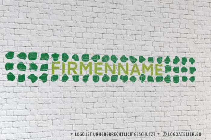 Logo Steine Zaun Mauer Natur Material Fertiges Logo kaufen LogoAtelier.eu