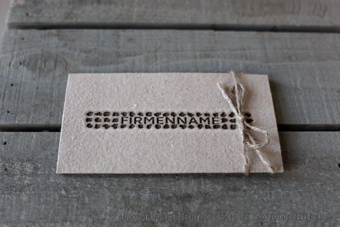 Logo Steine Zaun Mauer Natur Material Fertiges Logo kaufen LogoAtelier.eu