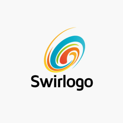 Logo Wirbel Strudel Bunt Frisch Bewegung Cooles Logo kaufen LogoAtelier.eu