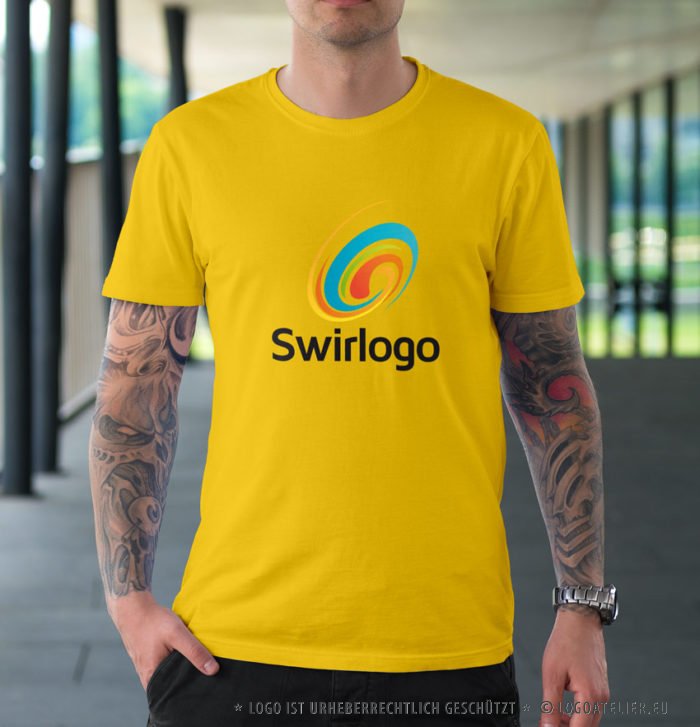 Logo Wirbel Strudel Bunt Frisch Bewegung Cooles Logo kaufen LogoAtelier.eu