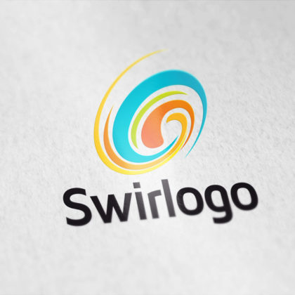 Logo Wirbel Strudel Bunt Frisch Bewegung Cooles Logo kaufen LogoAtelier.eu
