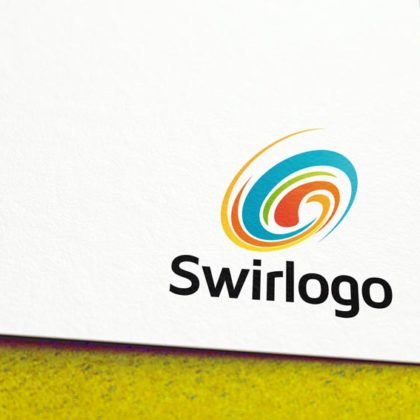 Logo Wirbel Strudel Bunt Frisch Bewegung Cooles Logo kaufen LogoAtelier.eu