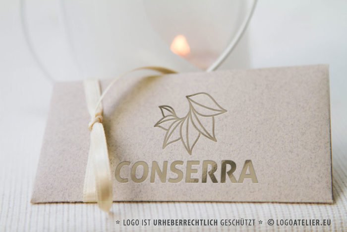 Logo Blumen Internet Software Pflanzen 3D Logo Blau | Fertige Logos kaufen | LogoShop Logoatelier.eu