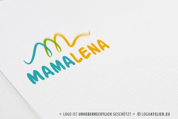 Logo Kinder Bunt Buchstabe M Buntes Logo kaufen Logoshop LogoAtelier.eu