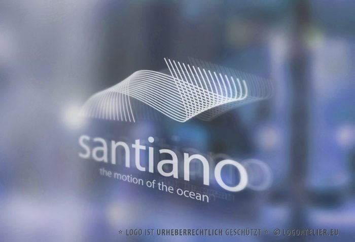 Logo Kurve Welle Bergauf Wasser Frisches Logo kaufen LogoAtelier.eu LogoShop