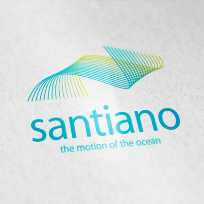 Logo Kurve Welle Bergauf Wasser Frisches Logo kaufen LogoAtelier.eu LogoShop