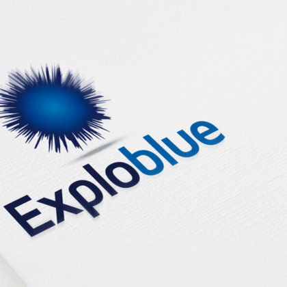 Logo Blaue Explosion Stern Kraft Cooles Logo kaufen LogoShop LogoAtelier.eu