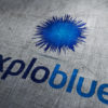 Logo Blaue Explosion Stern Kraft Cooles Logo kaufen LogoShop LogoAtelier.eu