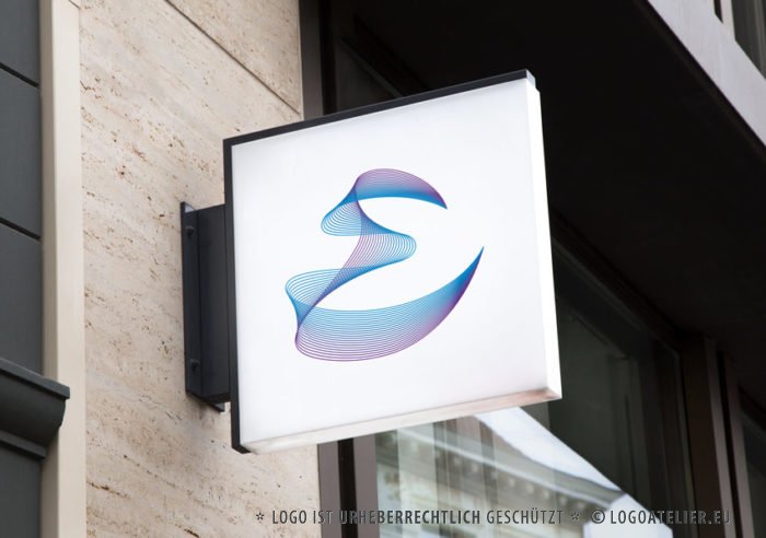 Logo Buchstabe E Linien Modernes Logo kaufen LogoAtelier Logoshop