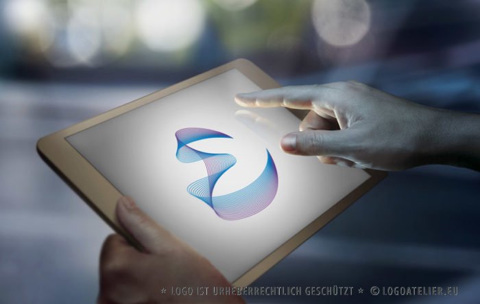 Logo Buchstabe E Linien Modernes Logo kaufen LogoAtelier Logoshop