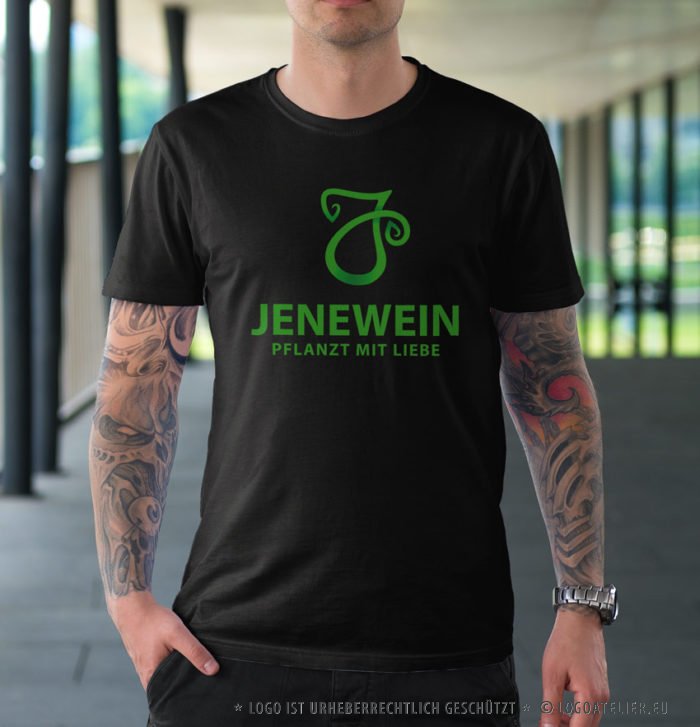 Logo Buchstabe J Pflanzen Herzen Garten Natur fertiges Logo kaufen LogoAtelier.eu