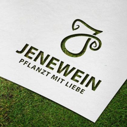 Logo Buchstabe J Pflanzen Herzen Garten Natur fertiges Logo kaufen LogoAtelier.eu