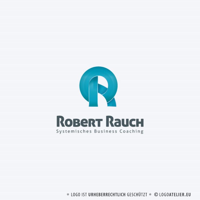 Logo Buchstabe R Rund Modern Extravagant Doppel Ruhe Fertiges Logo kaufen Logoshop Logoatelier 1