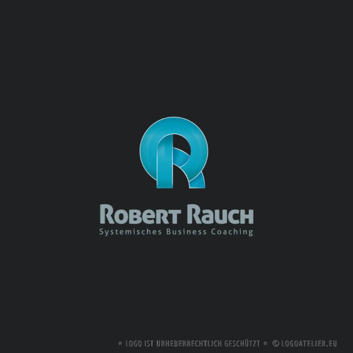 Logo Buchstabe R Rund Modern Extravagant Doppel Ruhe Fertiges Logo kaufen Logoshop Logoatelier