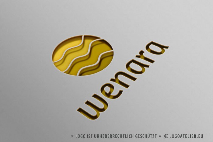 Logo Felder Welle Entspannung Bauernhof Simples Logo kaufen LogoShop LogoAtelier.eu