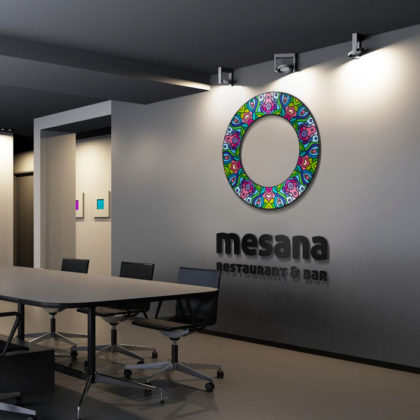 EXKLUSIVES Logo Mandala Kreise Rund Spirit Abstrakte Form Energie Weiblich Konzentrisch Restaurant Cooles Logo kaufen LogoShop LogoAtelier