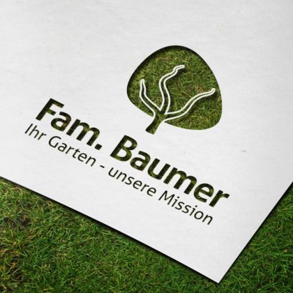 Logo Baum Garten Kraftvoll Fertiges Logo kaufen LogoShop LogoAtelier.eu