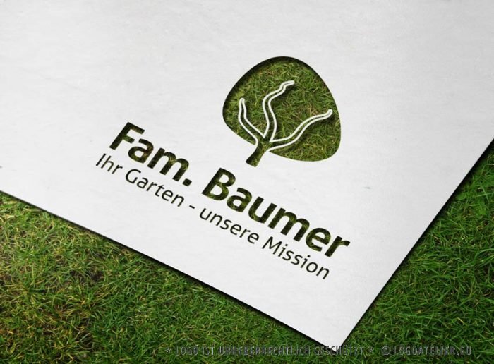 Logo Baum Garten Kraftvoll Fertiges Logo kaufen LogoShop LogoAtelier.eu