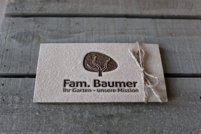 Logo Baum Garten Kraftvoll Fertiges Logo kaufen LogoShop LogoAtelier.eu