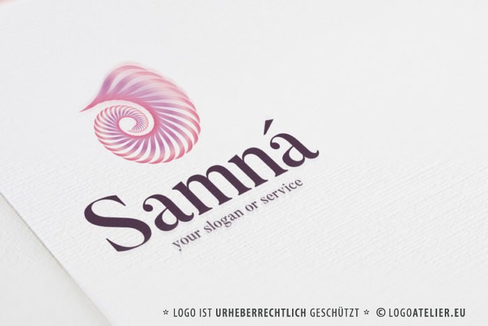 Logo Spirale Schnecke Muschel Spirituelles Logo kaufen Logoatelier.eu LogoShop