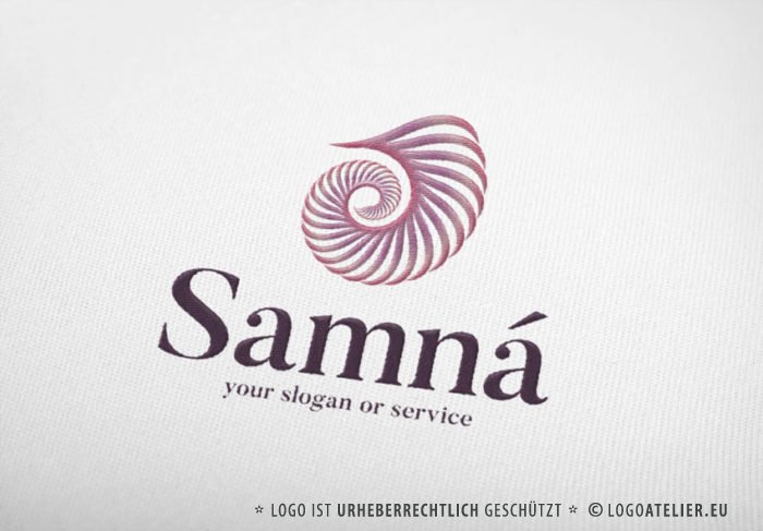 Logo Spirale Schnecke Muschel Spirituelles Logo kaufen Logoatelier.eu LogoShop