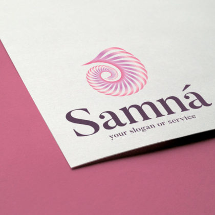 Logo Spirale Schnecke Muschel Spirituelles Logo kaufen Logoatelier.eu LogoShop