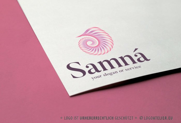 Logo Spirale Schnecke Muschel Spirituelles Logo kaufen Logoatelier.eu LogoShop