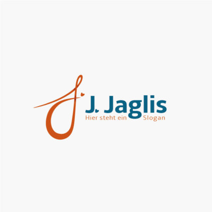 Logo Buchstabe J Herzen Gezeichnet Schwungvoll Dynamisch fertiges Logo kaufen LogoAtelier