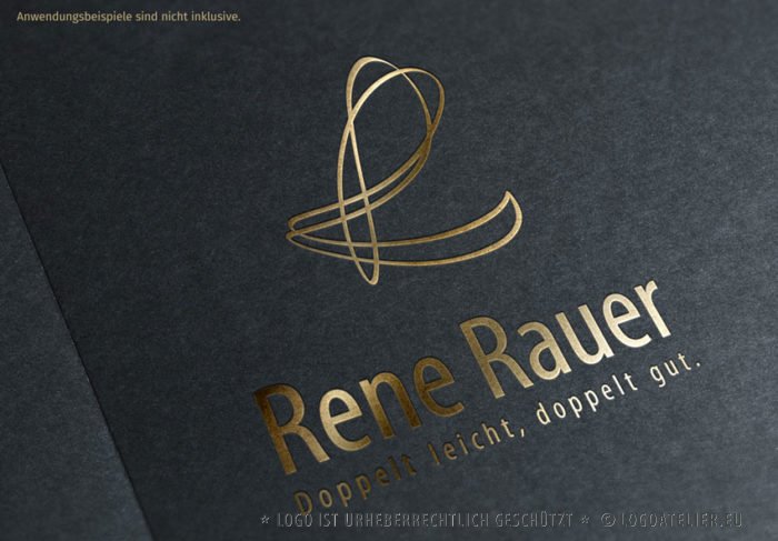 Logo Buchstabe R Doppelt Leicht Verschlungen Simple Fertiges Logo kaufen Logoshop Logoatelier