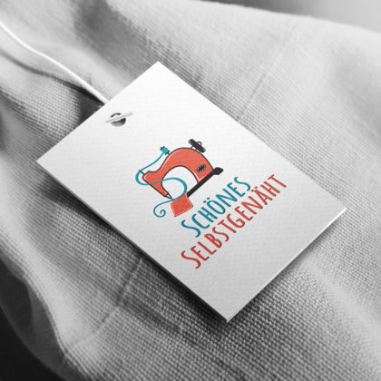 Logo Nähen Nähmaschine Handgemacht Selbstgemacht Handarbeit Fertiges Logo kaufen LogoShop LogoAtelier