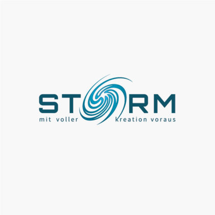Logo Wirbelsturm Kreationen Kraftvoll Sturm Fertiges Logo kaufen LogoShop LogoAtelier