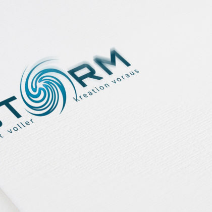 Logo Wirbelsturm Kreationen Kraftvoll Sturm Fertiges Logo kaufen LogoShop LogoAtelier