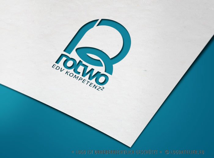 Logo Buchstabe R Zahl 2 Simples Logo exklusiv kaufen LogoShop LogoAtelier