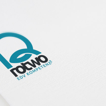 Logo Buchstabe R Zahl 2 Simples Logo exklusiv kaufen LogoShop LogoAtelier