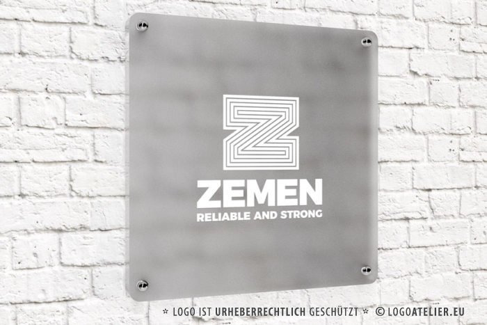 Logo Buchstabe Z Buchstaben Logo N Linien Geometrie Exklusives Logo kaufen Geometrisches Logo kaufen Logoshop Logokauf Logoatelier